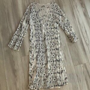 Floral embroidered jacket